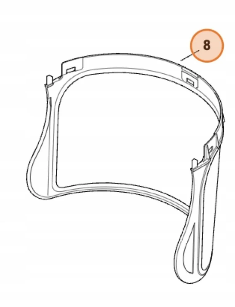 STIHL - 0000-889-9027 - Kunststoff-Visier für GPC28
