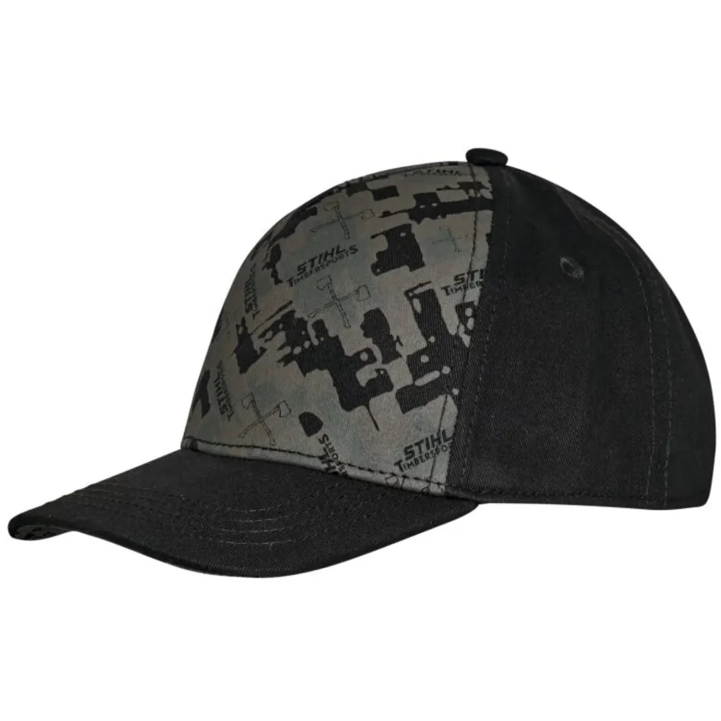 STIHL - 0421-600-0208 - Kinder-Cap mit Schirm, Muster TIMBERSPORTS