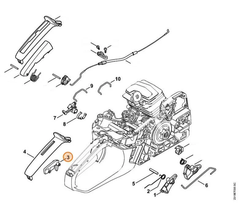 Stihl - 1143-182-0800 - Sperrhebel