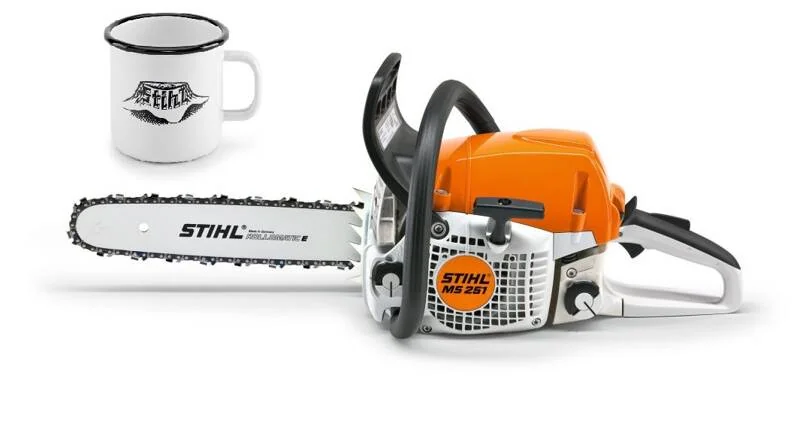 STIHL - 1143-200-0744 - Benzin-Kettensäge MS 251 3 hp 35 cm + Emaille-Becher (0464 257 0020)