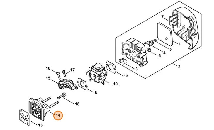 Stihl - 4140-120-2300 - Zwischenflansch