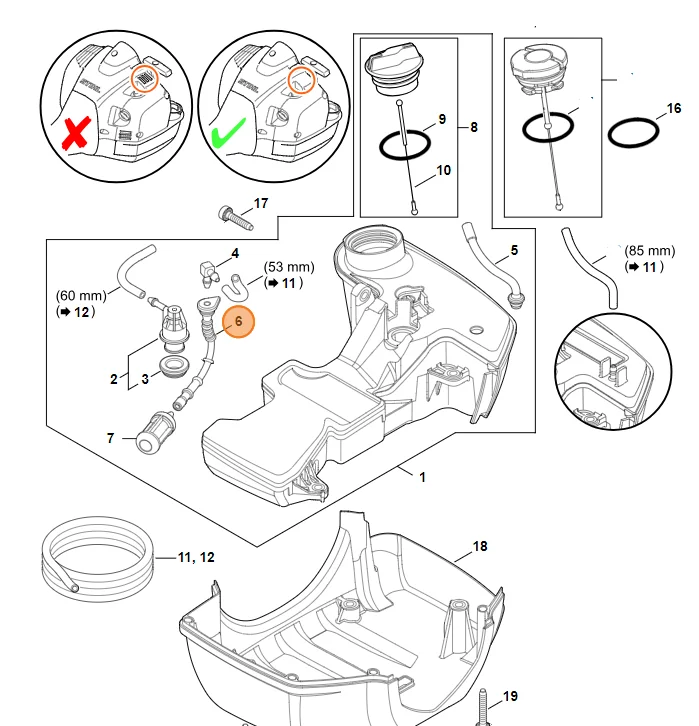 Stihl - 4147-358-0800 - Schlauch