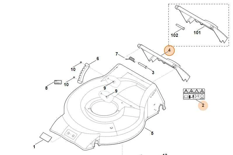Stihl - 6350-700-2709 - Klappe