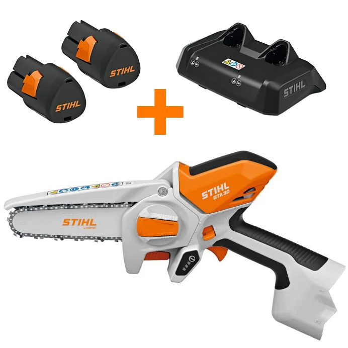 STIHL - GA05-011-6918 - Akku-Kettensäge GTA 30 Set mit Akkus und Ladegerät
