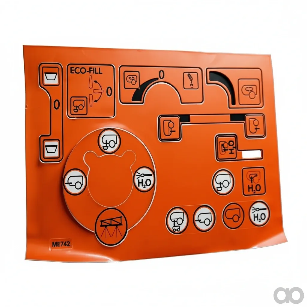 Amazone - ME742 - Foliensatz Bruehearmatur UX