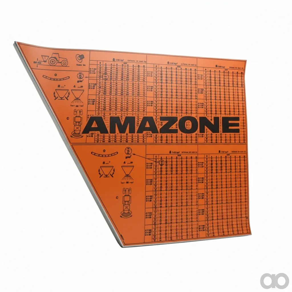 Amazone - ME878 - Folie Streutabelle E+S