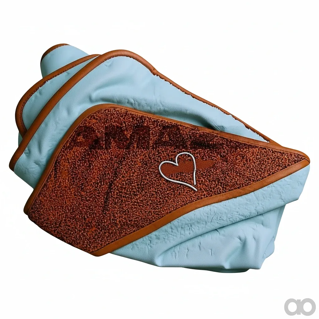 Amazone - ML1036 - Baby-Kapuzenbadetuch M. Herz