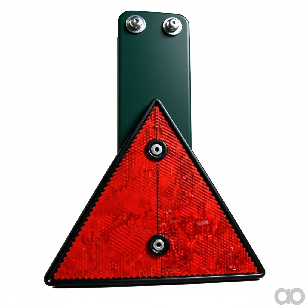 Amazone - ND016 - Pendelrueckstrahler 3-Eckig Rot