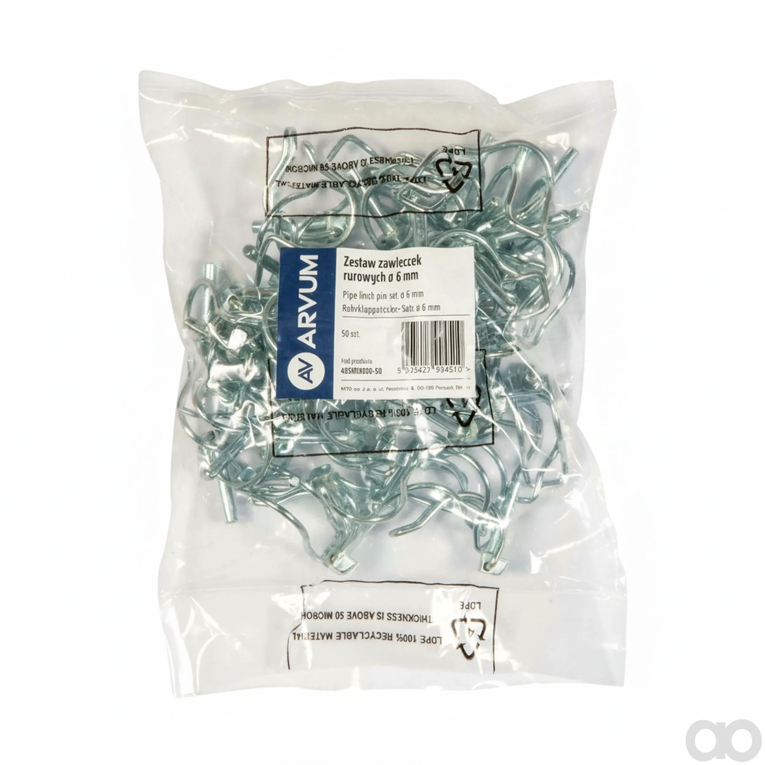 ARVUM - 49501003050 - Rohrsicherungsstiftsatz Diameter 6 mm