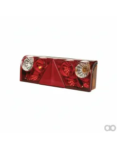 Aspöck - 188560002 - Leuchtlinse, Rot/Transparent, Rechteckig Links/Rechts/Hinten Aspöck