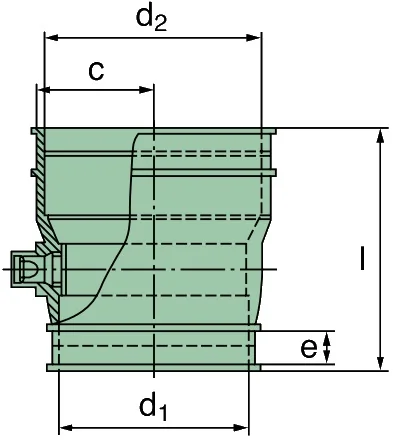 Elsaesser - 39 300 27 949 - Reduzierstutzen 80/70mm (TPE)