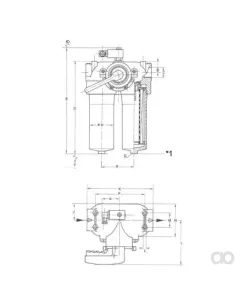 Filtration Group - PI 3730-014 - Hydraulikfiltergehäuse
