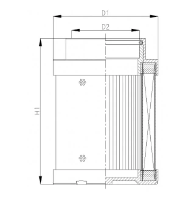 Filtrec - C343G25 - Hydraulikfilterelement (coreless)