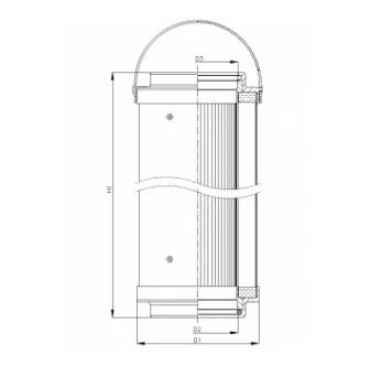 Filtrec - C434G01V - Hydraulikfilterelement (coreless)