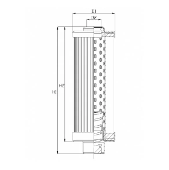 Filtrec - D102T125AB3 - Hydraulikfilterelement (Druckfilter)