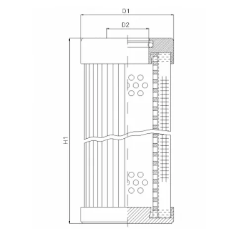 Filtrec - D121G01B - Hydraulikfilterelement (Druckfilter)