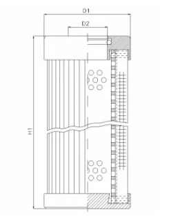 Filtrec - D126T125B - Hydraulikfilterelement (Druckfilter)
