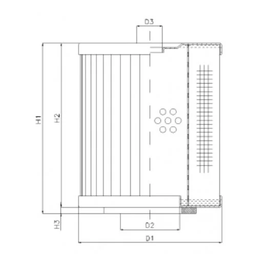Filtrec - D221T10 - Hydraulikfilterelement (Druckfilter)