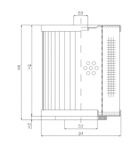 Filtrec - D221T250 - Hydraulikfilterelement (Druckfilter)