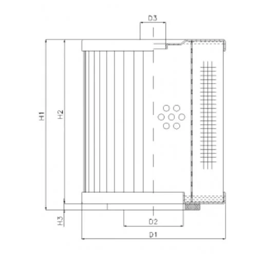 Filtrec - D240T10 - Hydraulikfilterelement (Druckfilter)