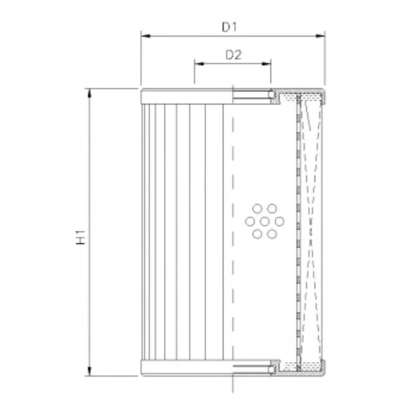 Filtrec - D650G06B - Hydraulikfilterelement (Druckfilter)