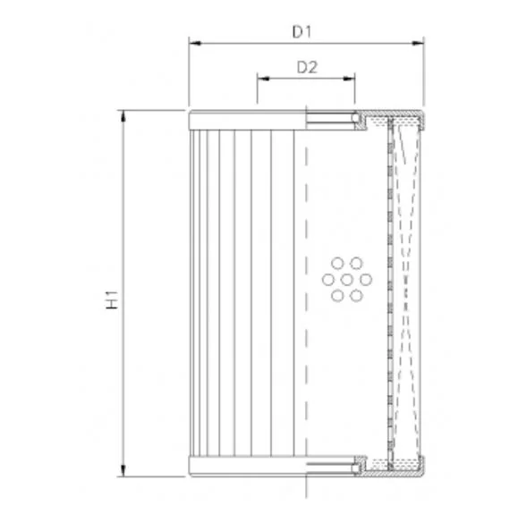 Filtrec - D650G10B - Hydraulikfilterelement (Druckfilter)
