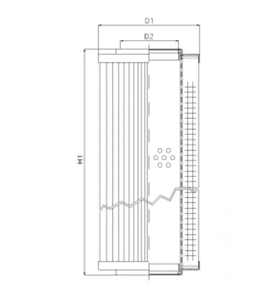 Filtrec - D662G25AV - Hydraulikfilterelement (Druckfilter)