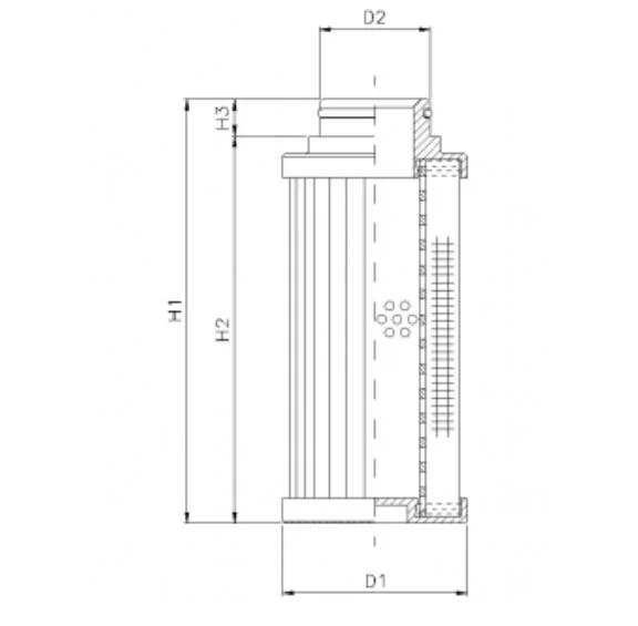 Filtrec - D781G03B - Hydraulikfilterelement (Druckfilter)