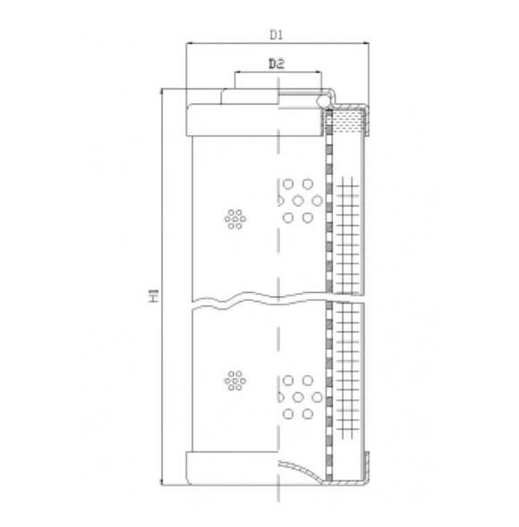 Filtrec - D821C25A - Hydraulikfilterelement (Druckfilter)