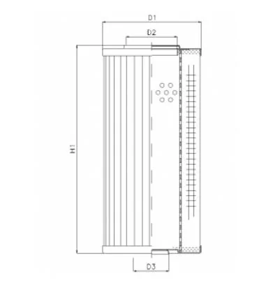 Filtrec - D932T40AV - Hydraulikfilterelement (Druckfilter)
