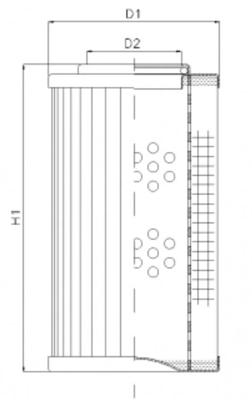 Filtrec - DHD140G03V - Hydraulikfilterelement (Druckfilter)