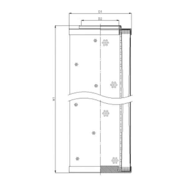 Filtrec - DHD1500G03B - Hydraulikfilterelement (Druckfilter)