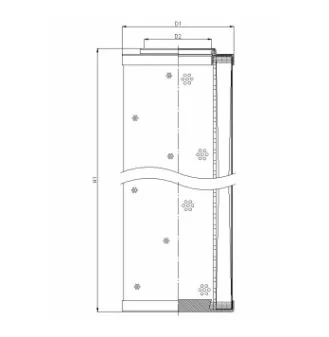 Filtrec - DHD1500G10B - Hydraulikfilterelement (Druckfilter)