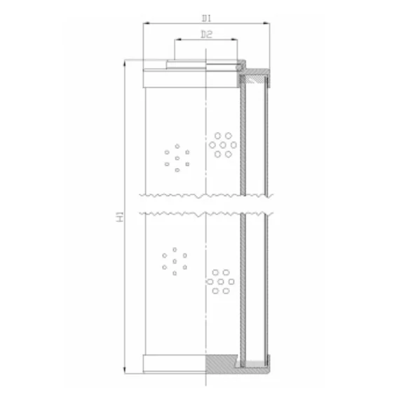 Filtrec - DHD256H05B - Hydraulikfilterelement (Druckfilter)