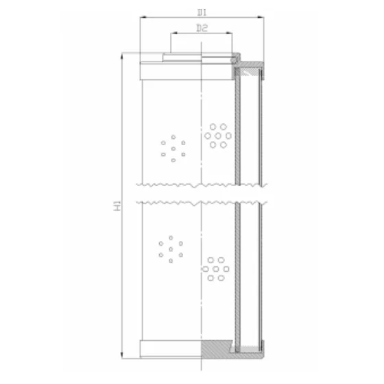 Filtrec - DHD256H20B - Hydraulikfilterelement (Druckfilter)