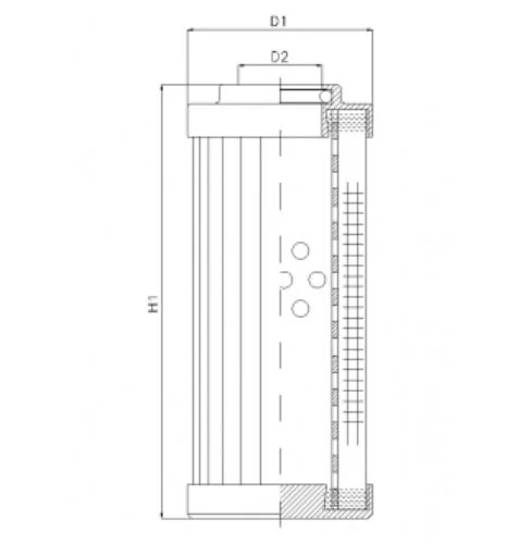 Filtrec - DHD280A03B - Hydraulikfilterelement (Druckfilter)