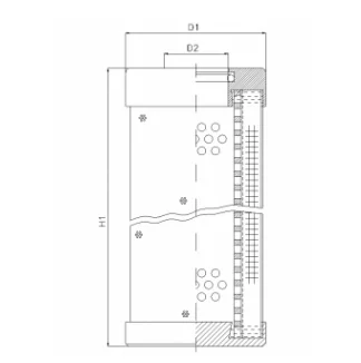 Filtrec - DHD300H10B - Hydraulikfilterelement (Druckfilter)