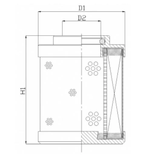 Filtrec - DHD35W50B - Hydraulikfilterelement (Druckfilter)
