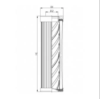 Filtrec - DLD100B25B0 - Hydraulikfilterelement (Druckfilter)