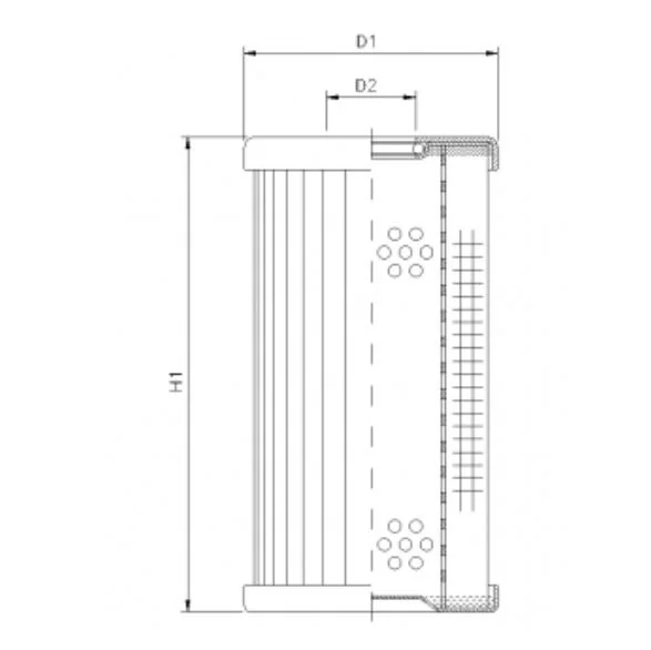 Filtrec - DMD034E10B - Hydraulikfilterelement (Druckfilter)