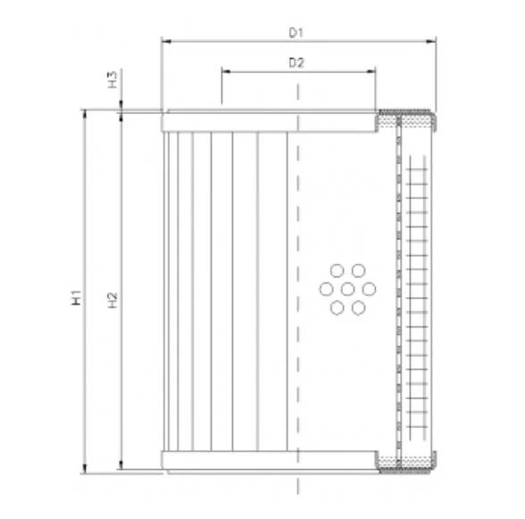 Filtrec - DMD087B10B - Hydraulikfilterelement (Druckfilter)