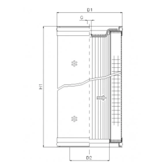 Filtrec - DMD754E10B - Hydraulikfilterelement (Druckfilter)