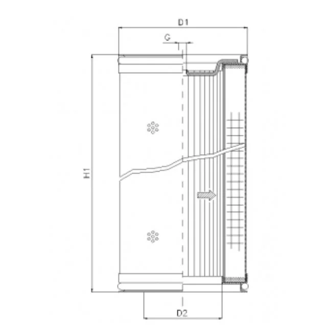 Filtrec - DMD821E10B - Hydraulikfilterelement (Druckfilter)