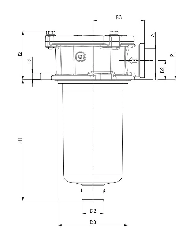 Filtrec - FRTR122C25BBB50C000S0 - Leitungsfilter (Rücklauffilter)