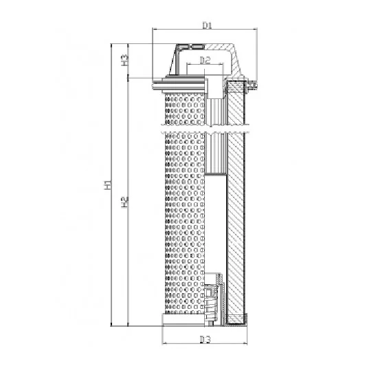Filtrec - H511G25B2/ESD - Hydraulikfilterelement (RLS)