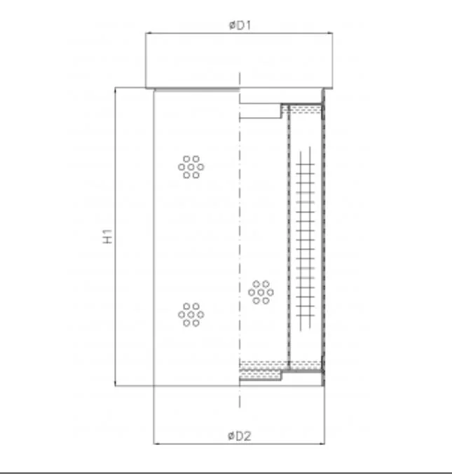 Filtrec - R102G10C - Hydraulikfilterelement (Rücklauffilter)