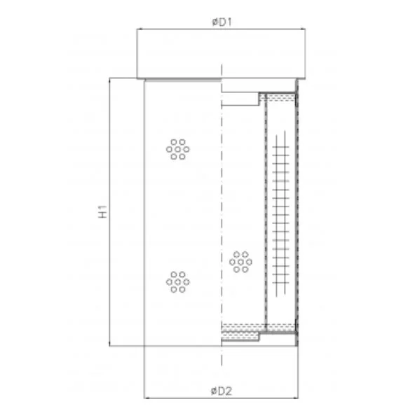 Filtrec - R104C25B - Hydraulikfilterelement (Rücklauffilter)