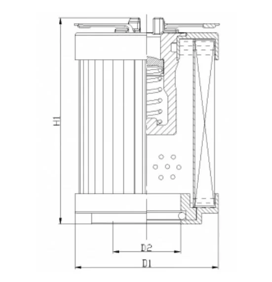Filtrec - R110M05C - Hydraulikfilterelement (Rücklauffilter)