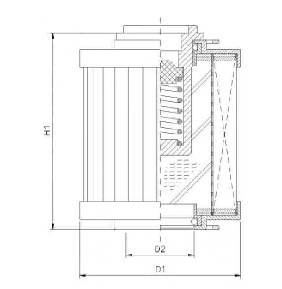 Filtrec - R111T60B - Hydraulikfilterelement (Rücklauffilter)