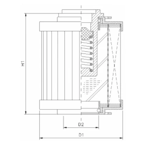 Filtrec - R120G10C - Hydraulikfilterelement (Rücklauffilter)